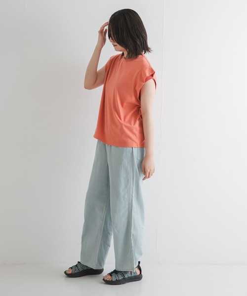 セール】T/Cプレーティング天竺フリルTシャツ（Tシャツ