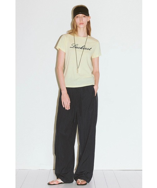 tシャツ シンプルデザイン レタリングプリント 半袖Tシャツ FX25S403「Fano Studios」「2025SS」 レディース メンズ シンプルデザイン レタリングプリント 半袖Tシャツ FX25S403