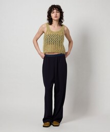 6(ROKU) ロク　JACQUARD KNIT グリーン イエロー 日本製 6(ROKU) ロク JACQUARD KNIT グリーン ベージュ FREE - メルカリ