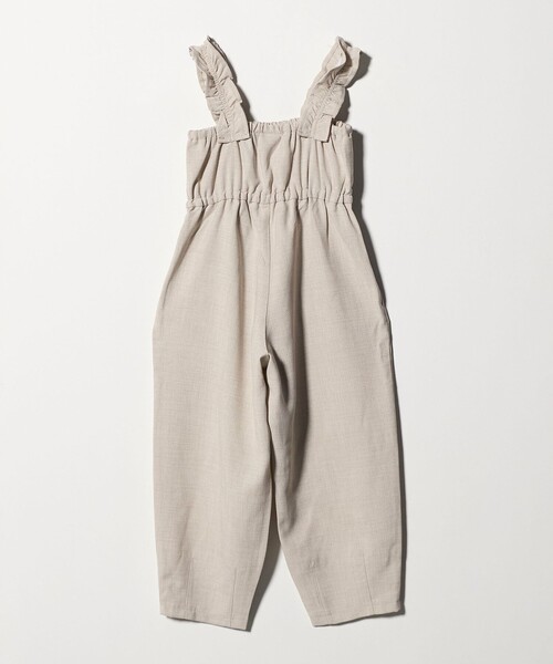 green label relaxing(グリーンレーベルリラクシング)の「フリルサロペット / キッズ 110㎝‐160㎝(つなぎ/オールインワン・キッズ・オリーブ/ナチュラル・150cm/130cm/120cm/110cm/140cm/160cm)」の11枚目の写真