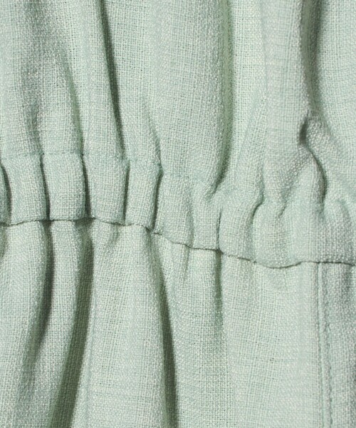 green label relaxing(グリーンレーベルリラクシング)の「フリルサロペット / キッズ 110㎝‐160㎝(つなぎ/オールインワン・キッズ・オリーブ/ナチュラル・150cm/130cm/120cm/110cm/140cm/160cm)」の14枚目の写真