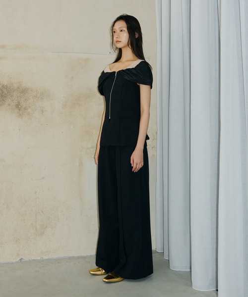 セール】ノットシャツドッキングセットアップドレス / knot shirt