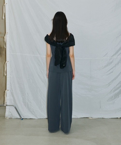 セール】ノットシャツドッキングセットアップドレス / knot shirt