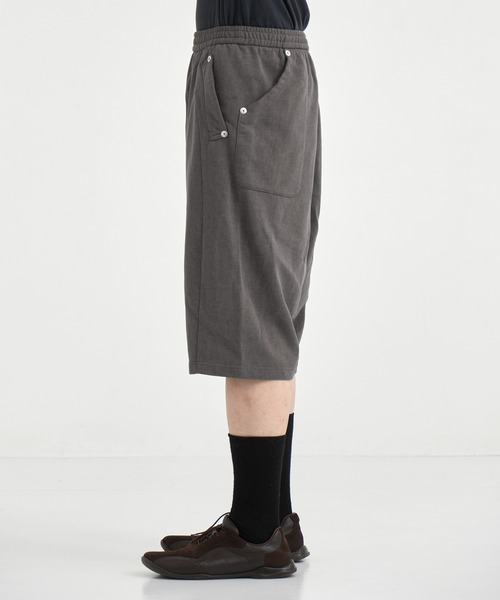 CONZ(コンズ)の「LOUNGE SHORTS/ウォッシュ加工/サルエルパンツ/(スウェットパンツ・メンズ・ブラック/グレー・1/2)」の13枚目の写真