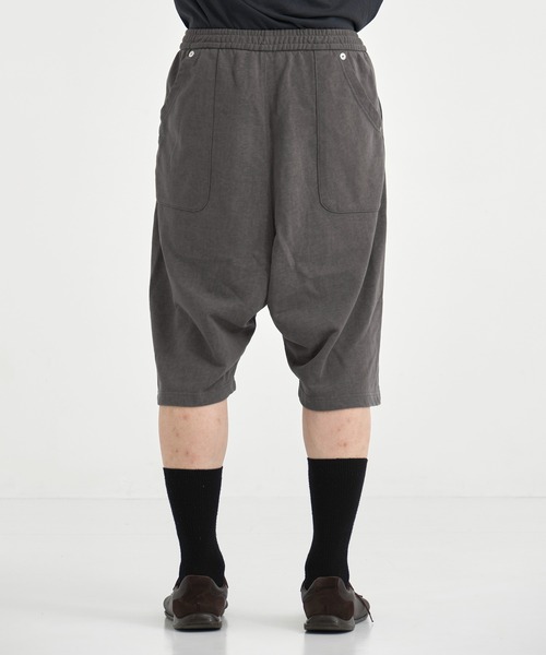 CONZ(コンズ)の「LOUNGE SHORTS/ウォッシュ加工/サルエルパンツ/(スウェットパンツ・メンズ・ブラック/グレー・1/2)」の14枚目の写真