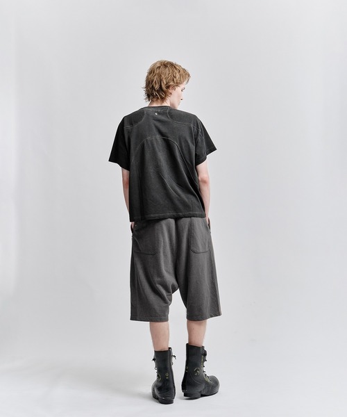 CONZ(コンズ)の「LOUNGE SHORTS/ウォッシュ加工/サルエルパンツ/(スウェットパンツ・メンズ・ブラック/グレー・1/2)」の19枚目の写真
