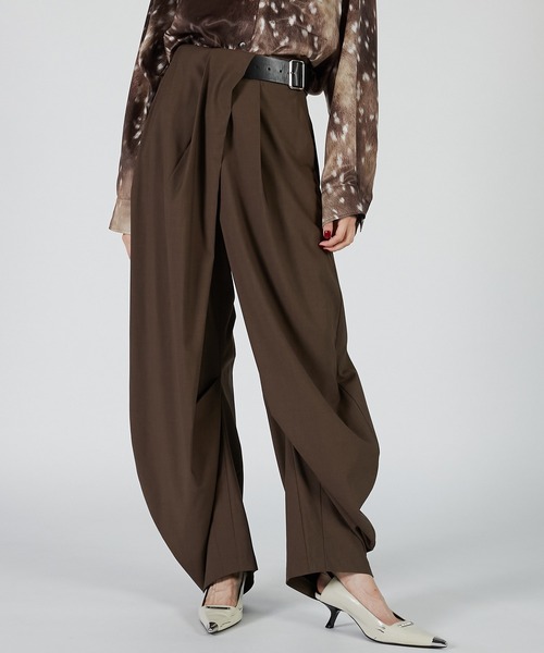 PRANK PROJECT（プランクプロジェクト）の「アシメタックベルトパンツ / Asymmetrical Belt Pants（その他パンツ・レディース・グレー/ブラック/ブラウン/ダークブラウン・36/38/34）」の15枚目の写真