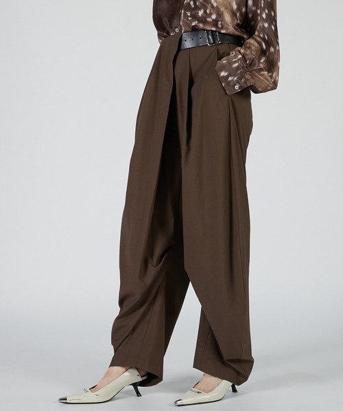 PRANK PROJECT（プランクプロジェクト）の「アシメタックベルトパンツ / Asymmetrical Belt Pants（その他パンツ・レディース・グレー/ブラック/ブラウン/ダークブラウン・36/38/34）」の16枚目の写真