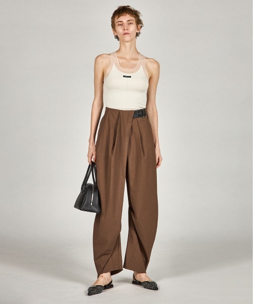 Pre-Order】アシメタックベルトパンツ / Asymmetrical Belt