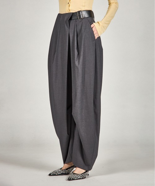 Pre-Order】アシメタックベルトパンツ / Asymmetrical Belt