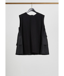 1er Arrondissement | ポンチ×タフタバックティアードプルオーバー(Tシャツ/カットソー)