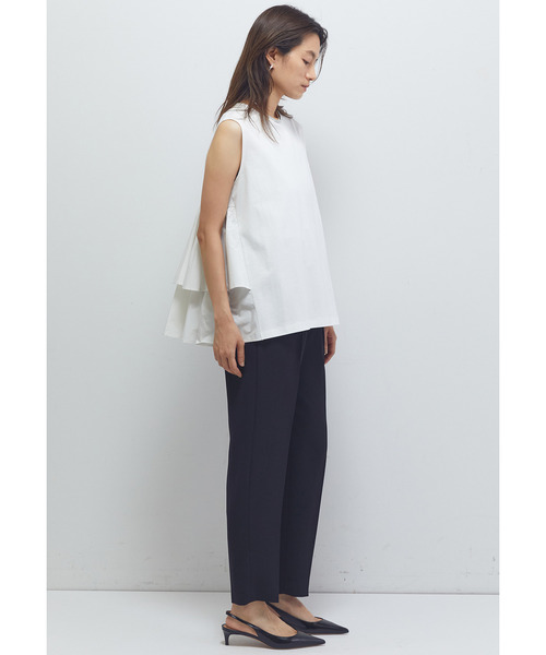 1er Arrondissement（プルミエアロンディスモン）の「ポンチ×タフタバックティアードプルオーバー（Tシャツ/カットソー・レディース・オフホワイト/ブラック系その他3・36/38）」の7枚目の写真