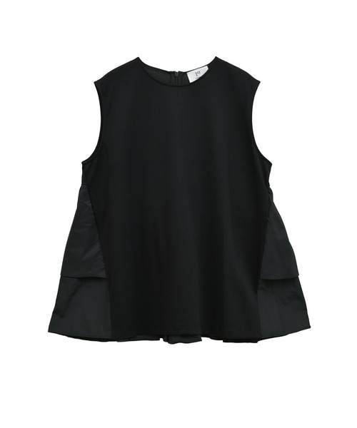 1er Arrondissement（プルミエアロンディスモン）の「ポンチ×タフタバックティアードプルオーバー（Tシャツ/カットソー・レディース・オフホワイト/ブラック系その他3・36/38）」の13枚目の写真