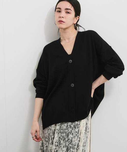 le cercle ADAM ET ROPE'(ルセルクルアダムエロペ)の「ウール混バックリンキングVネックカーディガン(カーディガン/ボレロ・レディース・ホワイト系その他/グリーン/ブラック系その他/グレー・FREE)」の20枚目の写真
