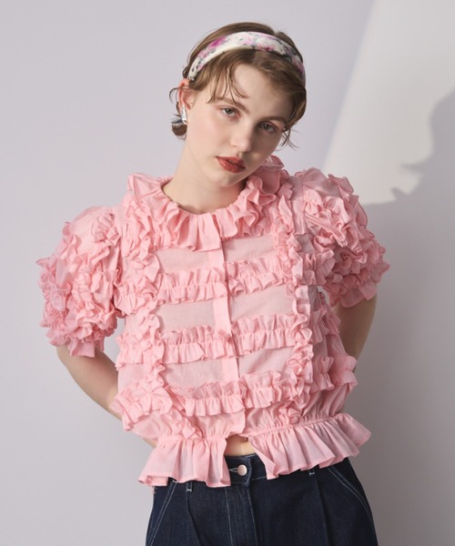 PERNA(ペルナ)の「フラワーカチューシャ(カチューシャ・レディース・ピンク・FREE)」の4枚目の写真