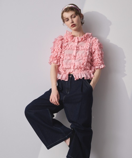 PERNA(ペルナ)の「フラワーカチューシャ(カチューシャ・レディース・ピンク・FREE)」の5枚目の写真