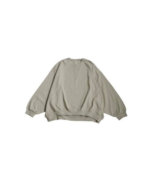 antiqua（アンティカ）の「バスクドルマン トップス（Tシャツ/カットソー・レディース・ホワイト/グレー/アッシュグレー/ブラック/グレイッシュベージュ・ONESIZE）」の11枚目の写真