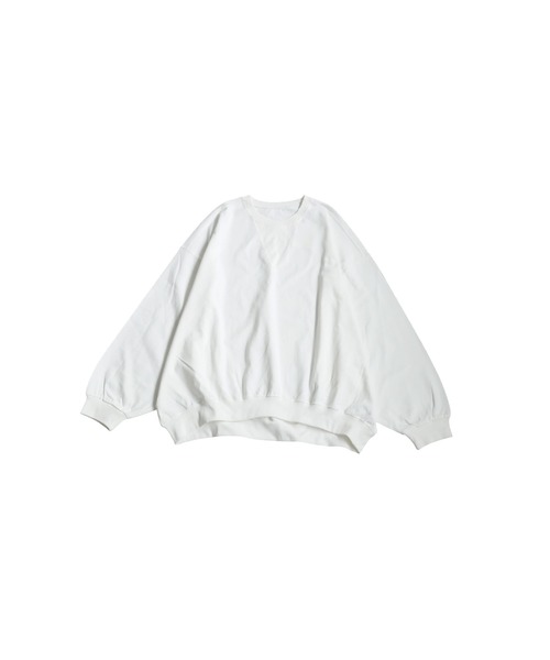 antiqua（アンティカ）の「バスクドルマン トップス（Tシャツ/カットソー・レディース・ホワイト/グレー/アッシュグレー/ブラック/グレイッシュベージュ・ONESIZE）」の7枚目の写真