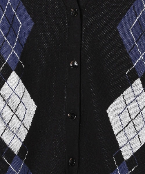 PAGEBOY（ページボーイ）の「アーガイルニットベスト（ベスト・レディース・グレー/ブラック/ブラウン・FREE）」の10枚目の写真