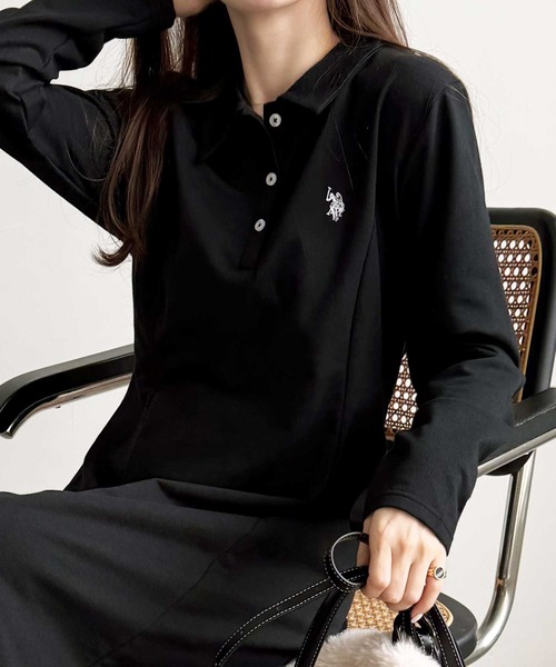 ポロ衿カットソーワンピース U.S. POLO ASSN.】ポロ衿カットソーワンピース - ベルーナ【公式】