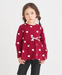 apres les cours | ペプラムフレア長袖Tシャツ/7days Style(Tシャツ/カットソー)