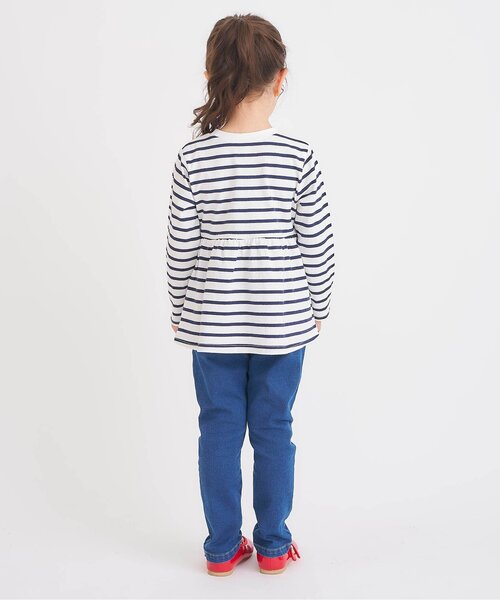 apres les cours（アプレレクール）の「ペプラムフレア長袖Tシャツ/7days Style（Tシャツ/カットソー・キッズ・ピンク/レッド/ブラック/アイボリー/ミント/その他2・80/90/100/110/120/130/140）」の7枚目の写真