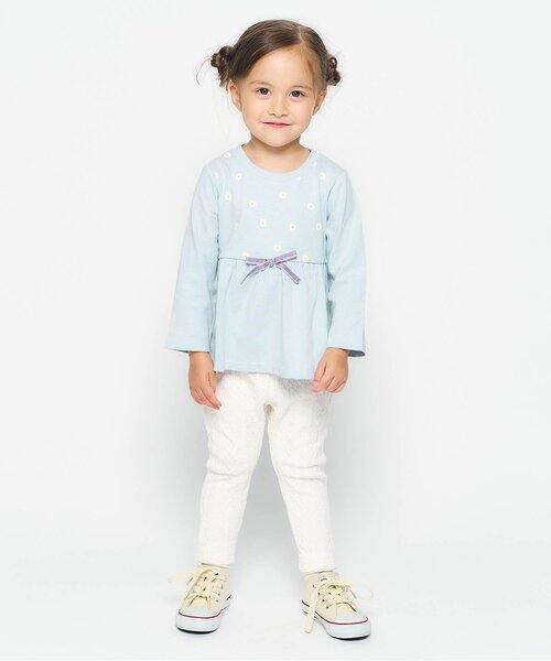 apres les cours（アプレレクール）の「ペプラムフレア長袖Tシャツ/7days Style（Tシャツ/カットソー・キッズ・ピンク/レッド/ブラック/アイボリー/ミント/その他2・80/90/100/110/120/130/140）」の11枚目の写真