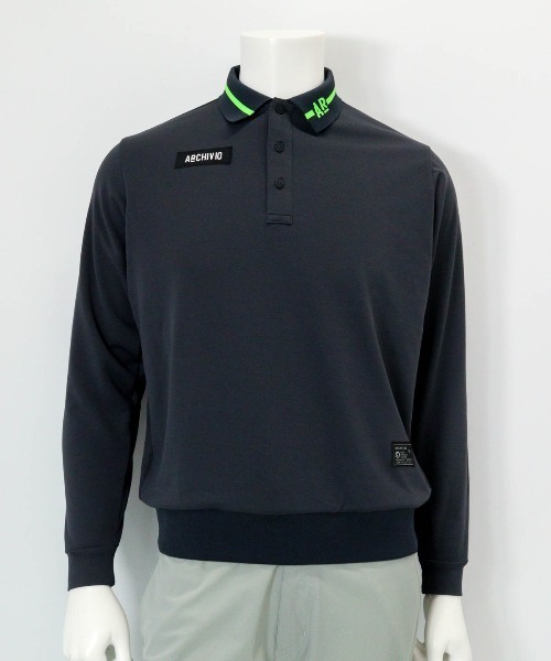 archivio（アルチビオ）の「<MENS>【メンズ】ライン襟UVポロシャツ（ポロシャツ・メンズ・ブラック/グレー/ホワイト/レッド・LL/L/M）」の3枚目の写真