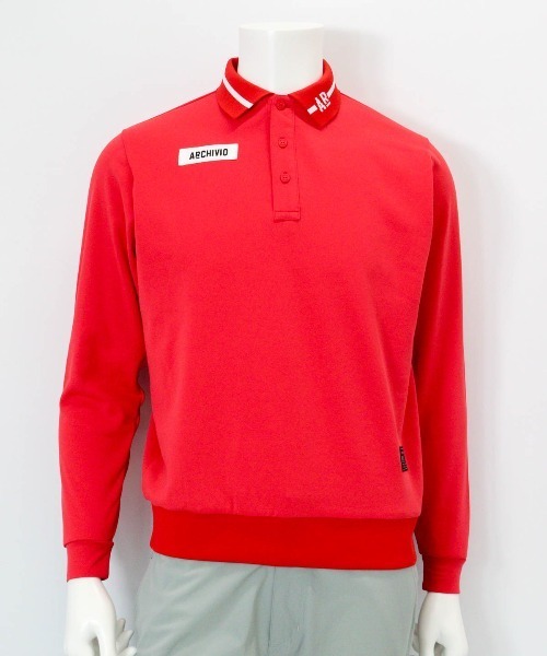 archivio（アルチビオ）の「<MENS>【メンズ】ライン襟UVポロシャツ（ポロシャツ・メンズ・ブラック/グレー/ホワイト/レッド・LL/L/M）」の4枚目の写真