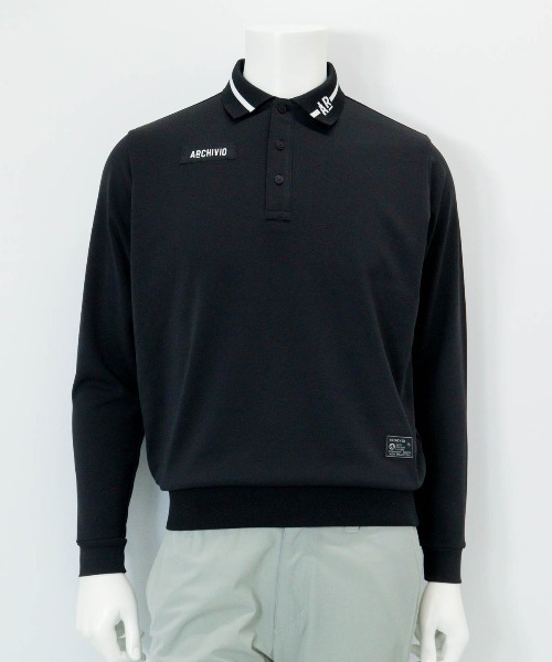 archivio（アルチビオ）の「<MENS>【メンズ】ライン襟UVポロシャツ（ポロシャツ・メンズ・ブラック/グレー/ホワイト/レッド・LL/L/M）」の2枚目の写真
