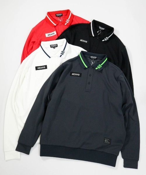 archivio（アルチビオ）の「<MENS>【メンズ】ライン襟UVポロシャツ（ポロシャツ・メンズ・ブラック/グレー/ホワイト/レッド・LL/L/M）」の16枚目の写真