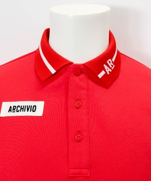 archivio（アルチビオ）の「<MENS>【メンズ】ライン襟UVポロシャツ（ポロシャツ・メンズ・ブラック/グレー/ホワイト/レッド・LL/L/M）」の6枚目の写真