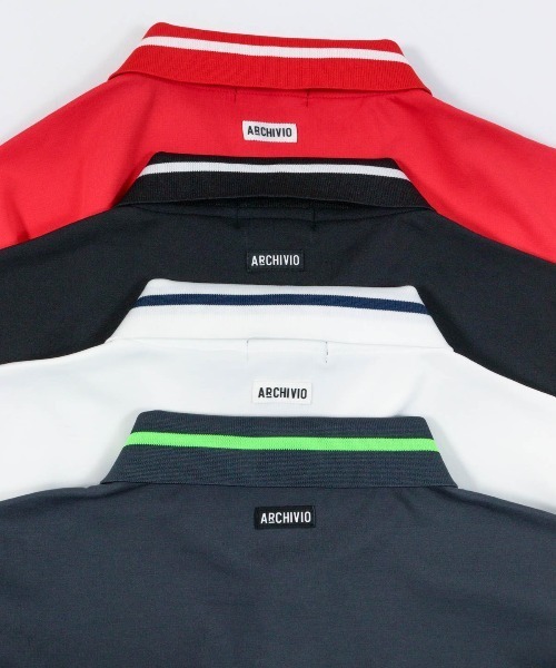 archivio（アルチビオ）の「<MENS>【メンズ】ライン襟UVポロシャツ（ポロシャツ・メンズ・ブラック/グレー/ホワイト/レッド・LL/L/M）」の12枚目の写真