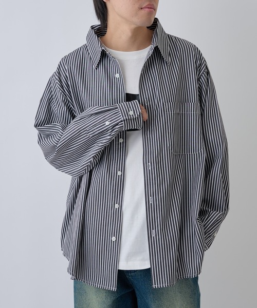 COLONY 2139(コロニートゥーワンスリーナイン)の「ブロードレギュラーシャツ(シャツ/ブラウス・メンズ・ブラック系その他/ブルー/ブルー系その他/ホワイト・MEDIUM/LARGE)」の9枚目の写真