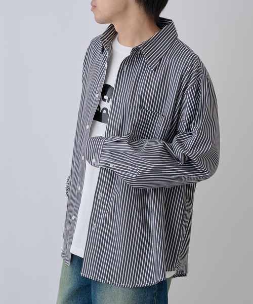 COLONY 2139(コロニートゥーワンスリーナイン)の「ブロードレギュラーシャツ(シャツ/ブラウス・メンズ・ブラック系その他/ブルー/ブルー系その他/ホワイト・MEDIUM/LARGE)」の10枚目の写真