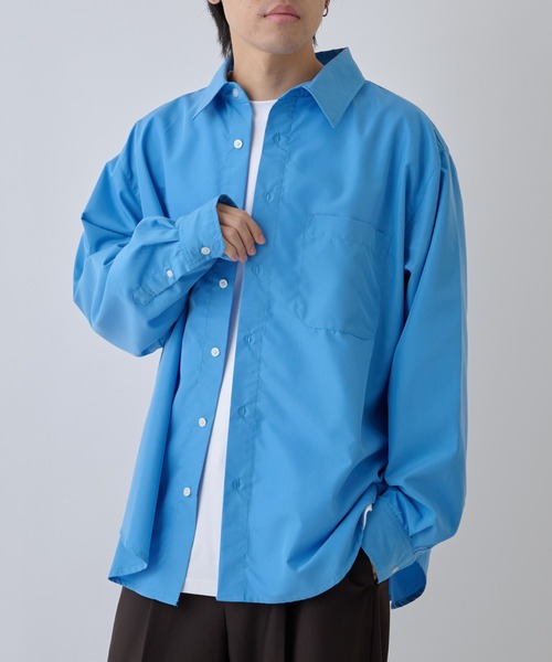 COLONY 2139(コロニートゥーワンスリーナイン)の「ブロードレギュラーシャツ(シャツ/ブラウス・メンズ・ブラック系その他/ブルー/ブルー系その他/ホワイト・MEDIUM/LARGE)」の13枚目の写真