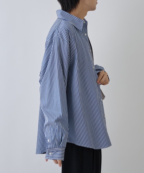 COLONY 2139(コロニートゥーワンスリーナイン)の「ブロードレギュラーシャツ(シャツ/ブラウス・メンズ・ブラック系その他/ブルー/ブルー系その他/ホワイト・MEDIUM/LARGE)」の20枚目の写真