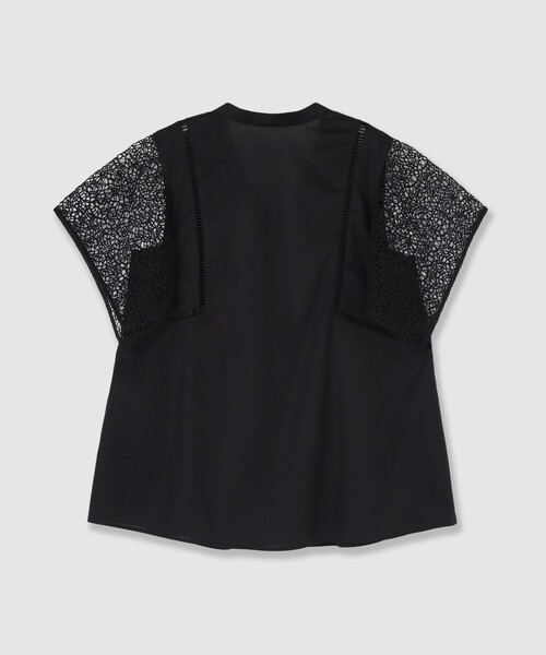 セール】ケミカルレーススリーブコンビ ブラウス（シャツ/ブラウス