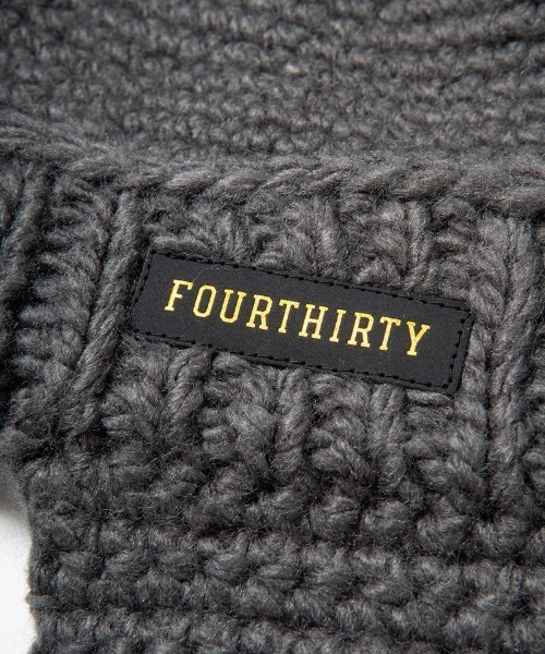 430（フォーサーティ）の「mko13042-CUFF EAR BEANIE ビーニー ニット帽(25-168)（ニットキャップ/ビーニー・メンズ・ブラック/グレー/モカ・FREE）」の8枚目の写真