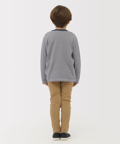 無印良品(ムジルシリョウヒン)の「キッズ 接結編みクルーネック長袖Tシャツ(Tシャツ/カットソー・キッズ・グレー系/ネイビー系/ベージュ系・110/120/130/140/150)」の10枚目の写真