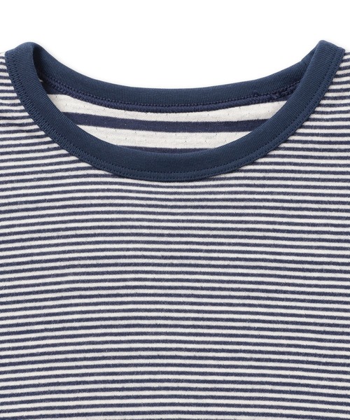 無印良品(ムジルシリョウヒン)の「キッズ 接結編みクルーネック長袖Tシャツ(Tシャツ/カットソー・キッズ・グレー系/ネイビー系/ベージュ系・110/120/130/140/150)」の11枚目の写真