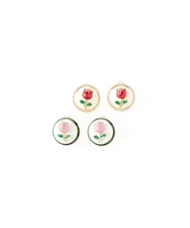 Casselini | Casselini(キャセリーニ)ローズサークルピアス(ピアス（両耳用）)