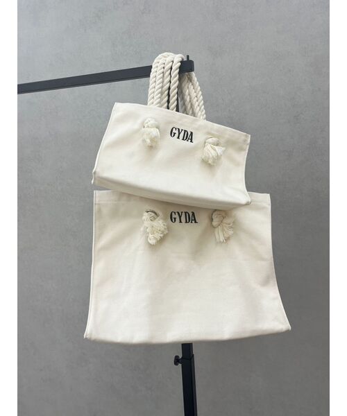 GYDA(ジェイダ)の「GYDAロープSトートBAG(トートバッグ・レディース・アイボリー/その他1/ブラック・FREE)」の19枚目の写真