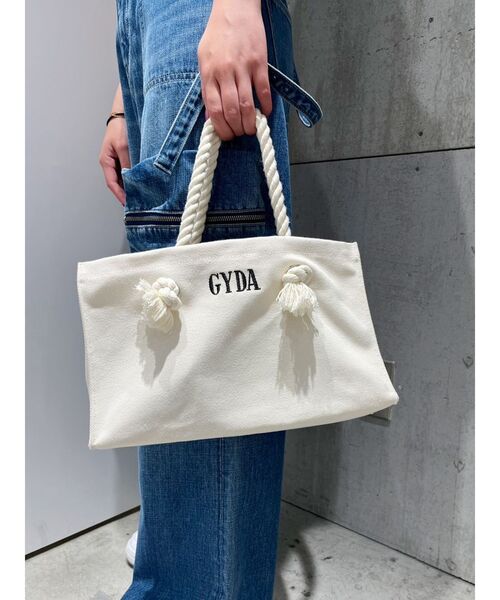 GYDA(ジェイダ)の「GYDAロープSトートBAG(トートバッグ・レディース・アイボリー/その他1/ブラック・FREE)」の18枚目の写真