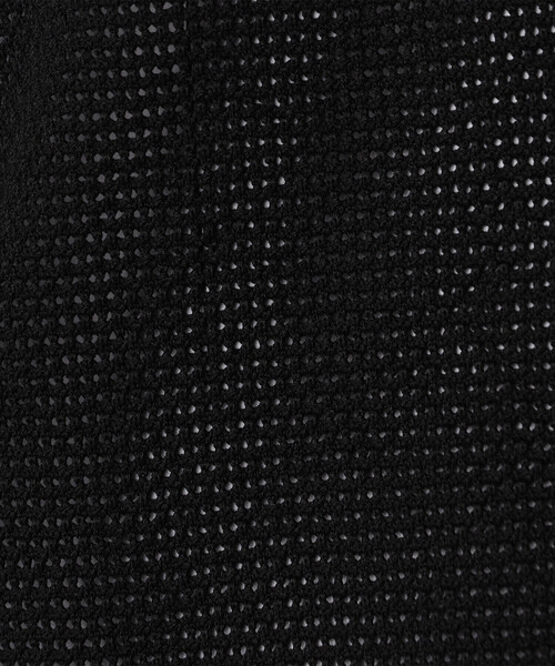 COMME CA MEN（コムサメン）の「メッシュ編み ニットシャツ（カーディガン/ボレロ・メンズ・ブラック/ブラウン・L/M）」の16枚目の写真