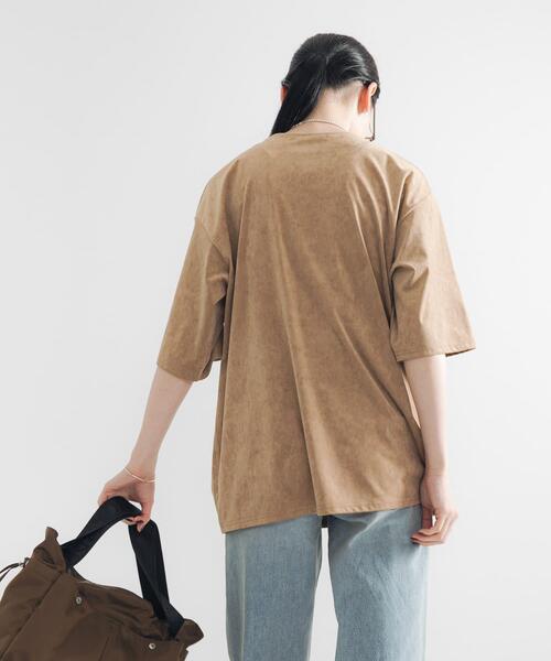URBAN RESEARCH（アーバンリサーチ）の「スエードライクルーズカットソー（Tシャツ/カットソー・レディース・ベージュ/ブラウン・FREE）」の8枚目の写真