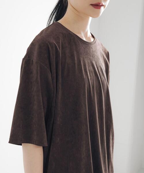 URBAN RESEARCH（アーバンリサーチ）の「スエードライクルーズカットソー（Tシャツ/カットソー・レディース・ベージュ/ブラウン・FREE）」の12枚目の写真