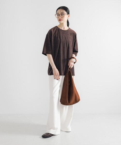 URBAN RESEARCH（アーバンリサーチ）の「スエードライクルーズカットソー（Tシャツ/カットソー・レディース・ベージュ/ブラウン・FREE）」の17枚目の写真