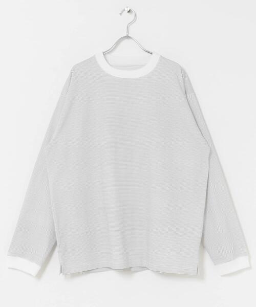 URBAN RESEARCH DOORS(アーバンリサーチドアーズ)の「クイックドライロングスリーブTシャツ(Tシャツ/カットソー・メンズ・ライトベージュ/ブラック系その他/ホワイト系その他・MEDIUM/LARGE)」の19枚目の写真