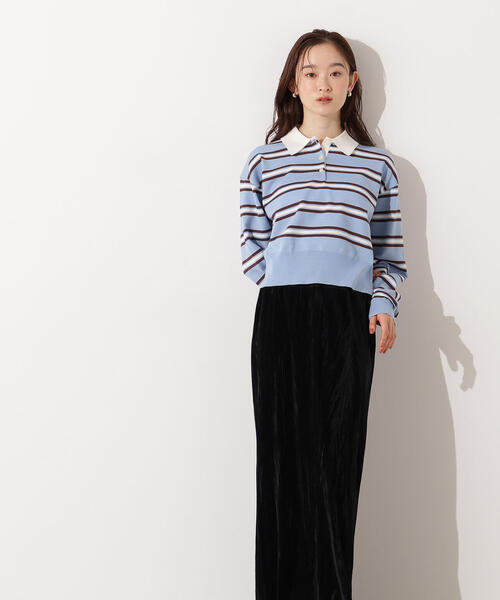 N.(N. Natural Beauty Basic)(エヌエヌナチュラルビューティーベーシック)の「【PS/低身長サイズ】ベロアナローマキシスカート(スカート・レディース・オリーブ/ブラック/ライトグリーン・P/S/MEDIUM)」の9枚目の写真